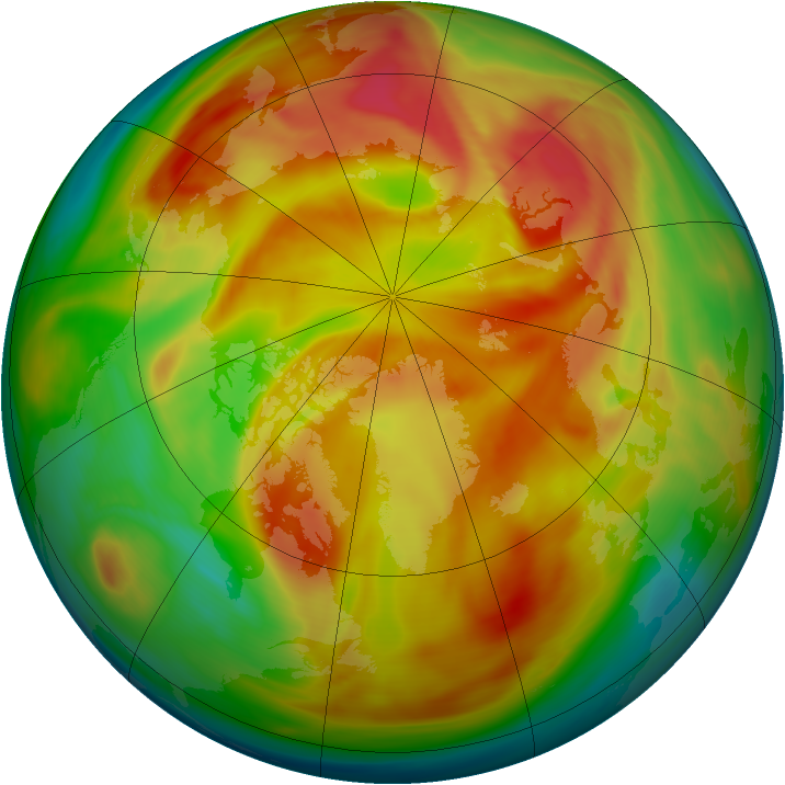 Arctic ozone map for 30 March 2006